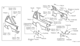 Diagram for 1987 Nissan 200SX Fuel Door - 78830-01F01