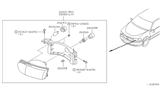 Diagram for 2003 Nissan Quest Headlight Cover - 26029-7B000