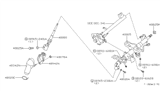 Diagram for 2001 Nissan Quest Steering Shaft - 48080-7B000
