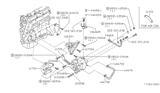 Diagram for 1987 Nissan Sentra Alternator Bracket - 11710-01M01