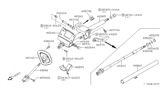 Diagram for Nissan Stanza Steering Column - 48805-29R00