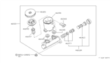 Diagram for Nissan Stanza Brake Master Cylinder Reservoir - 46010-20R01