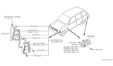 Diagram for Nissan Stanza Side Marker Light - B6171-21R00