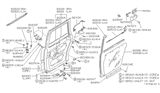 Diagram for Nissan Van Body Mount Hole Plug - 80892-G2500