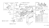 Diagram for Nissan 240SX Throttle Body Gasket - 16175-79S00