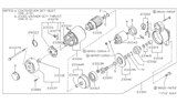 Diagram for Nissan 240SX Starter Brush - 23380-57M60