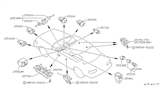 Diagram for 1991 Nissan Stanza Turn Signal Switch - 25540-65E00