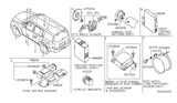 Diagram for Nissan Pathfinder Air Bag Control Module - 28556-ZP49B