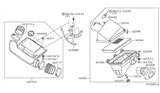 Diagram for 2012 Nissan Pathfinder Air Intake Coupling - 16576-ZS60A