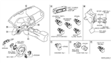 Diagram for Nissan Leaf Cruise Control Switch - 25550-5SE2A