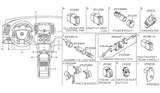 Diagram for Nissan Pathfinder Headlight Switch - 25540-EA00B