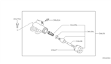 Diagram for Nissan Altima Clutch Slave Cylinder - 30620-7Y000