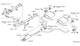Diagram for Nissan Altima Tail Pipe - 20080-85F01