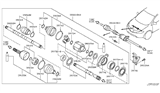 Diagram for Nissan Murano CV Boot - C9741-1AA0A