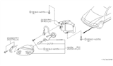 Diagram for 1996 Nissan Sentra Light Socket - 26157-4B000