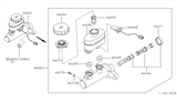 Diagram for 1995 Nissan 200SX Master Cylinder Repair Kit - 46011-4B025