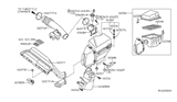 Diagram for Nissan Quest Air Intake Coupling - 16576-7Y000