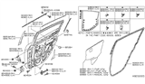 Diagram for Nissan NV Body Mount Hole Plug - 64899-EL01A