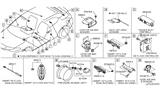 Diagram for Nissan Murano Air Bag Sensor - K8820-1GR1A