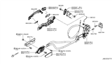 Diagram for Nissan Murano Door Latch Cable - 80515-1GR0A