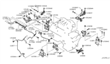 Diagram for Nissan Murano Engine Mount Torque Strut - 11333-JP01B