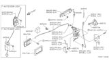 Diagram for 1993 Nissan Pathfinder Door Latch Assembly - 80551-83G10
