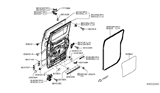 Diagram for Nissan NV Door Seal - 82831-9SD0A