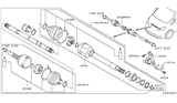 Diagram for Nissan NV Axle Shaft - 39100-3LM0B