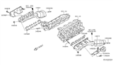 Diagram for 2010 Nissan Pathfinder Exhaust Manifold Gasket - 14036-7S001