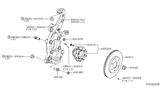 Diagram for 2016 Nissan NV Wheel Bearing - 40202-1PA0A