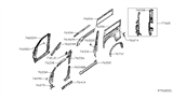 Diagram for Nissan NV Fender - 76036-1PA0F