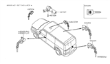 Diagram for 2012 Nissan NV Ignition Lock Cylinder - 48701-1PA0A