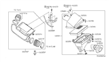Diagram for Nissan NV Air Intake Coupling - 16554-ZE00A