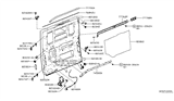 Diagram for 2012 Nissan NV Door Lock - 82480-1PA0A