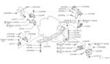 Diagram for Nissan Axxess Engine Mount Bracket - 11274-30R00