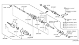 Diagram for Nissan Axxess CV Boot - 39241-01E27
