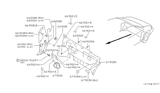 Diagram for Nissan Axxess Body Mount Hole Plug - 01658-00253