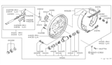 Diagram for Nissan Sentra Wheel Cylinder - D4100-M4926