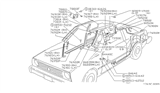Diagram for Nissan Datsun 310 Fuel Door - 78830-M4980
