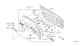 Diagram for Nissan 350Z Weather Strip - 80975-CD000