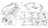 Diagram for 2011 Nissan Leaf Body Control Module - 284B1-3NA0A