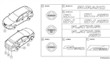 Diagram for 2020 Nissan Rogue Sport Emblem - 90896-5AB0A