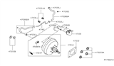 Diagram for 2019 Nissan Pathfinder Brake Booster Vacuum Hose - 47401-3JA0A