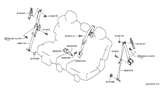 Diagram for Nissan Armada Seat Belt - H8845-1A60A