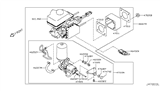 Diagram for Nissan Armada Brake Master Cylinder - 46007-5ZA0B