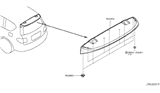 Diagram for Nissan Armada Spoiler - 96030-1LA2A