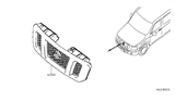 Diagram for 2014 Nissan NV Grille - 62310-1PA0A