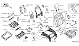 Diagram for Nissan NV Seat Cover - 87320-9JB4A