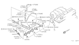 Diagram for 1990 Nissan 240SX Fuel Injector - 16600-53F00