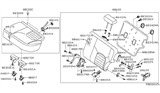 Diagram for 2012 Nissan Xterra Seat Cushion - 88350-9CA2E